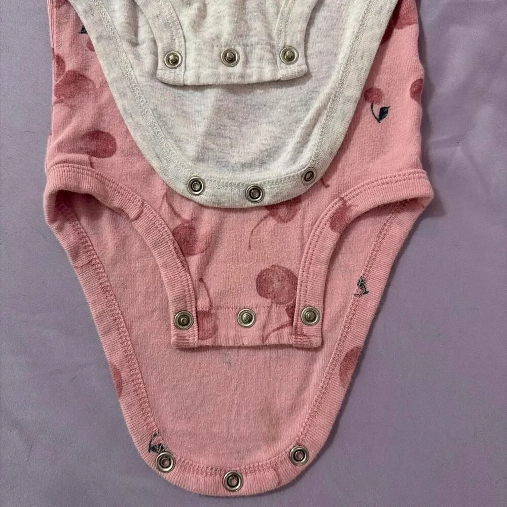 Carters baby girls 2 pc onesies 12 months
